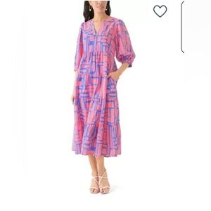 Mary Square Women's Cameron Dress Color: All Squared Away Large NWT